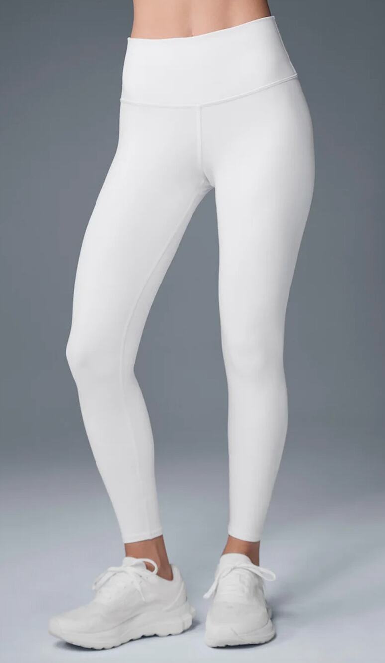Alo 7/8 High-Waist Airbrush Legging White Size S